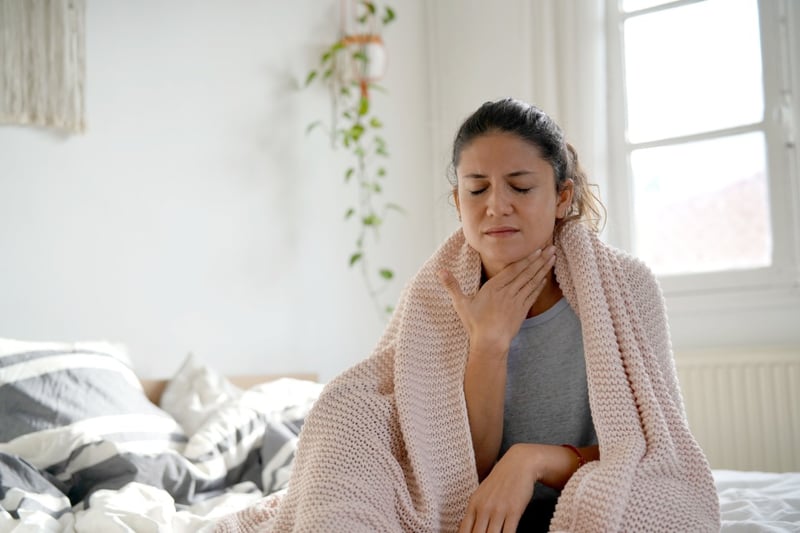 More than 60% of people have reported suffering with a sore throat on the ZOE Covid symptom app and the symptom tends to occur in the early stages of infection.