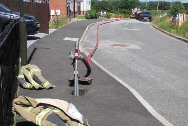 Fire crews from across Derbyshire were deployed to the scene  