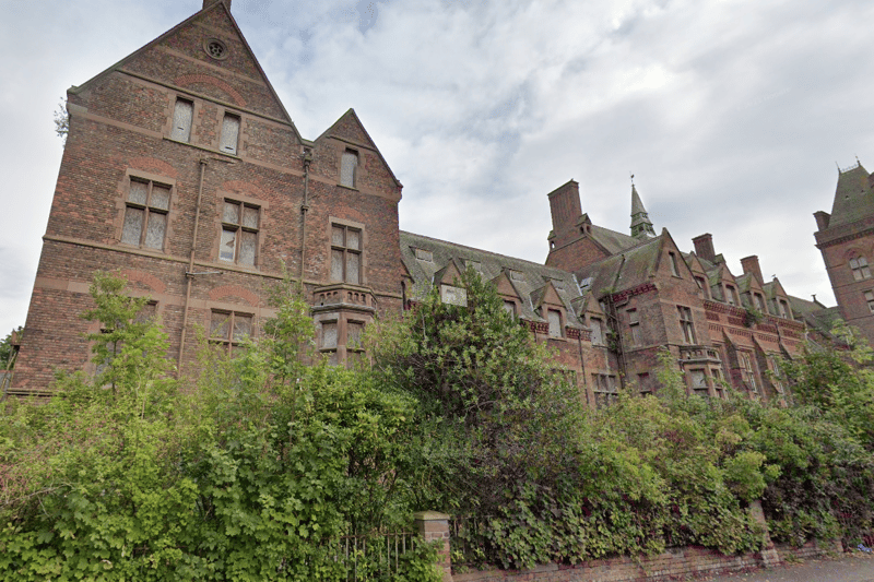 This Grade II listed building was once an orphanage which began in 1869.  It became a hospital in 1954 and catered for patients with severe mental health conditions.  It is known locally as a haunted building with visitors citing appearances of shadowy figures and children.  Address: 11B Orphan Drive, Tuebrook, Liverpool, L6 7UL