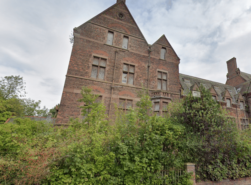 This Grade II listed building was once an orphanage which began in 1869.  It became a hospital in 1954 and catered for patients with severe mental health conditions.  It is known locally as a haunted building with visitors citing appearances of shadowy figures and children.  Address: 11B Orphan Drive, Tuebrook, Liverpool, L6 7UL