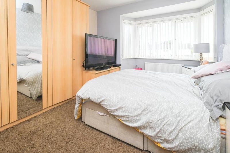 The three bedrooms are situated on the second floor alongside a family bathroom. 