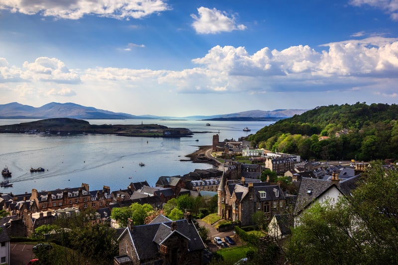 Oban is more than two hours away from Glasgow but the drive is worth it for a weekend away with gorgeous views. The town has castles, gardens, beaches and forests to explore. It’s port boasts a great sunset view. 