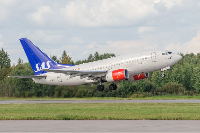 SAS, also known as Scandinavian Airlines, managed to get 81% of its flights to arrive and leave on schedule.