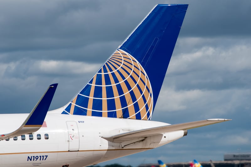 US-based United Airlines also had an 82% punctuality rate.