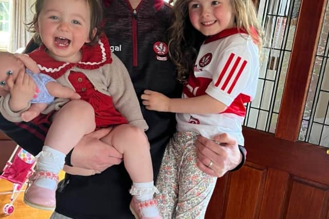 Steelstown chairman Paul O’Hea and his two daughters will be enjoying their day out in Croke Park