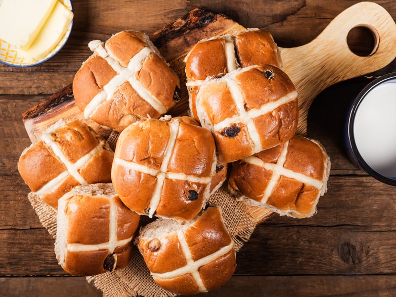 The most expensive hot cross bun was baked in 1829 in Stepney, London. In 2000 the hot cross bun was bought for £155 by Bill Foster at the NEC in Birmingham.