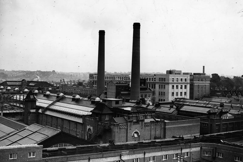 The exterior of Cadbury’s factory at Birmingham.
