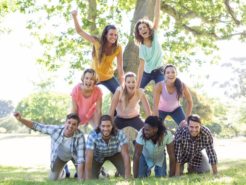 The heaviest human pyramid was made up of 12 people and supported by Tahar Douis. The Hassani Troupe weighed an impressive 771kg.