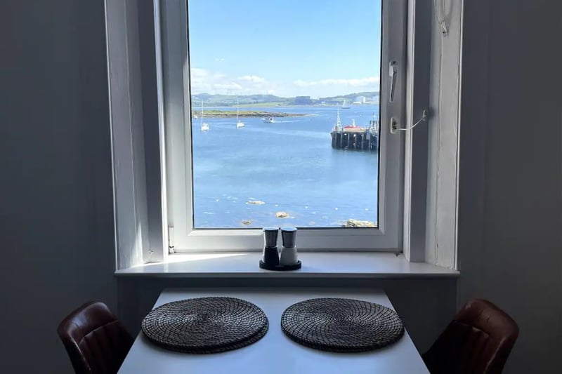 This 2 bed apartment on Airbnb has the most stunning views of Millport. Sleeping four guests, it makes the perfect family getaway.