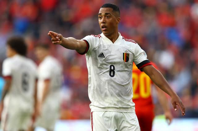 Youri Tielemans has been linked with a move to Manchester United and Arsenal. Credit: Getty.
