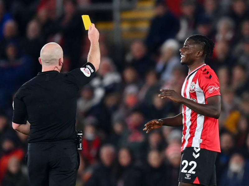 Yellow cards - 62, Red cards - 2