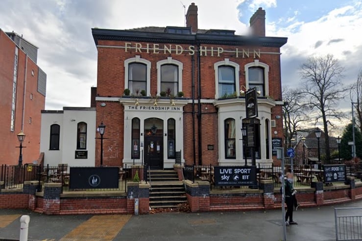 The Friendship Inn, situated in the heart of Fallowfield, is a cheap and cheerful pub perfect for a peaceful drink or watching live sport. It is Renowned for its extensive selection of cask beers and world lagers. On Monday to Friday between 12 pm and 6 pm, their Dock 4 lager - and all cask ales cost as little as £2.15. 