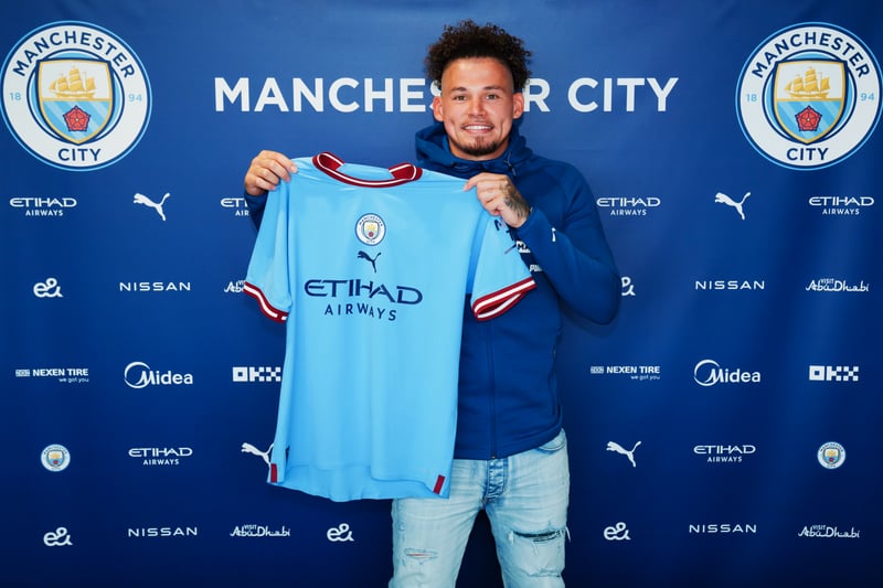 Kalvin Phillips and Kyle Walker joined City for £45m each, while Chelsea signed Ben Chilwell from Leicester for the same amount in 2020.