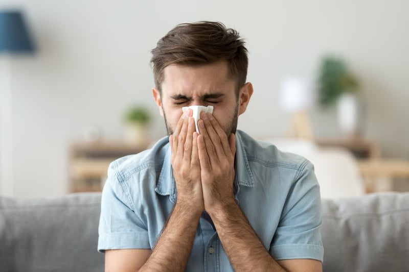 More than 50% of people infected with Covid have reported sneezing as a symptom on the ZOE Covid app. Interestingly it tends to be more common among people who have been vaccinated and then tested positive for the virus.