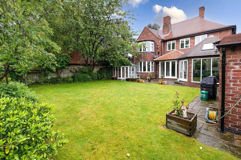 The house has five bedrooms, a drawing room, sitting room, garden room, off-street parking and an ample garden.