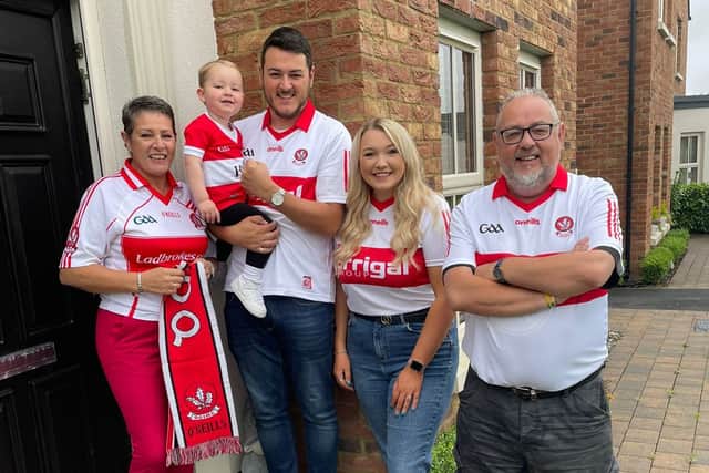 Derry fan Ethan Barr and family getting ready for the road to Croker