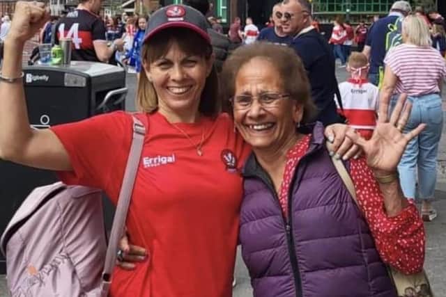 Carol O’Donnell and her mum Dolly Carr outside Croke Park