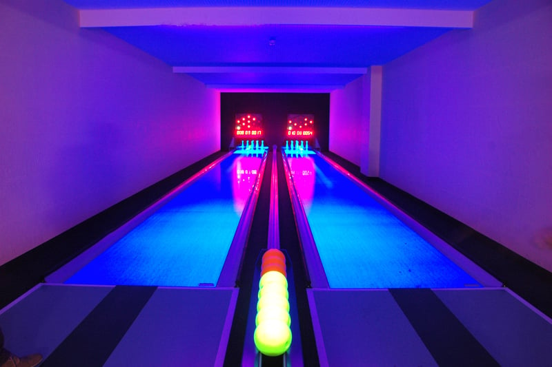 There are many activities to entertain players including bowling.