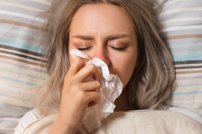 Reported by 40% of people. A blocked is now reported as much as a runny nose, with people warned not to dismiss the symptom as a cold given the current high levels of infection.