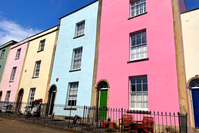 Bristol’s colourful houses are looking extra resplendent in the sun.