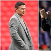 Sheffield United manager Paul Heckingbottom and Sheffield Wednesday boss Darren Moore