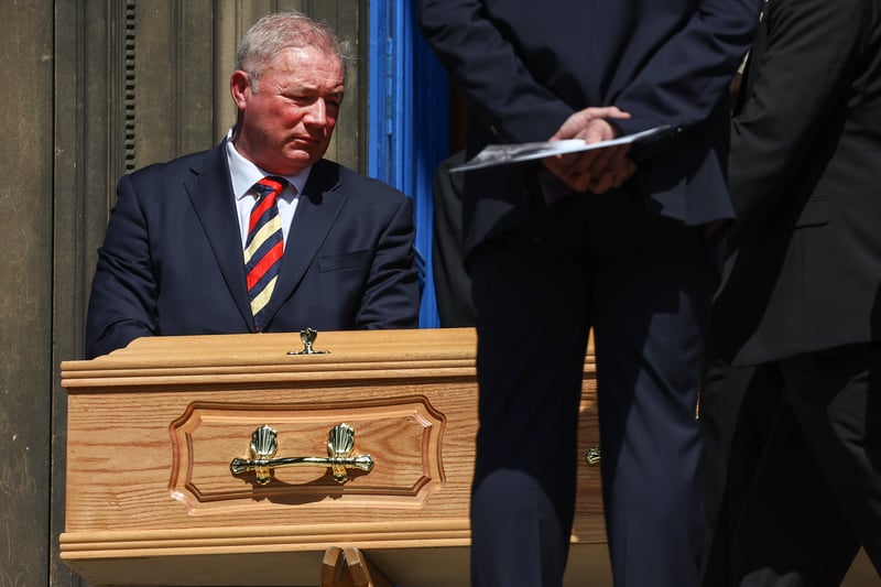 Two of Goram’s former team mates and close friends Ally McCoist and John delivered eulogies at his funeral.