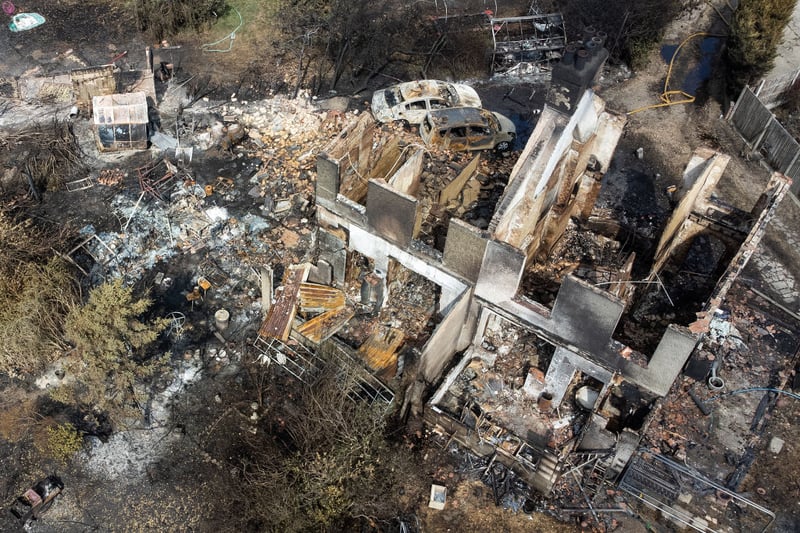 90 people were evacuated and several homes were destroyed in the huge blaze that happened on the hottest day the UK has ever seen.