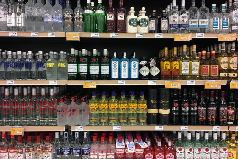 Spirits have gone down in price by 0.4%.