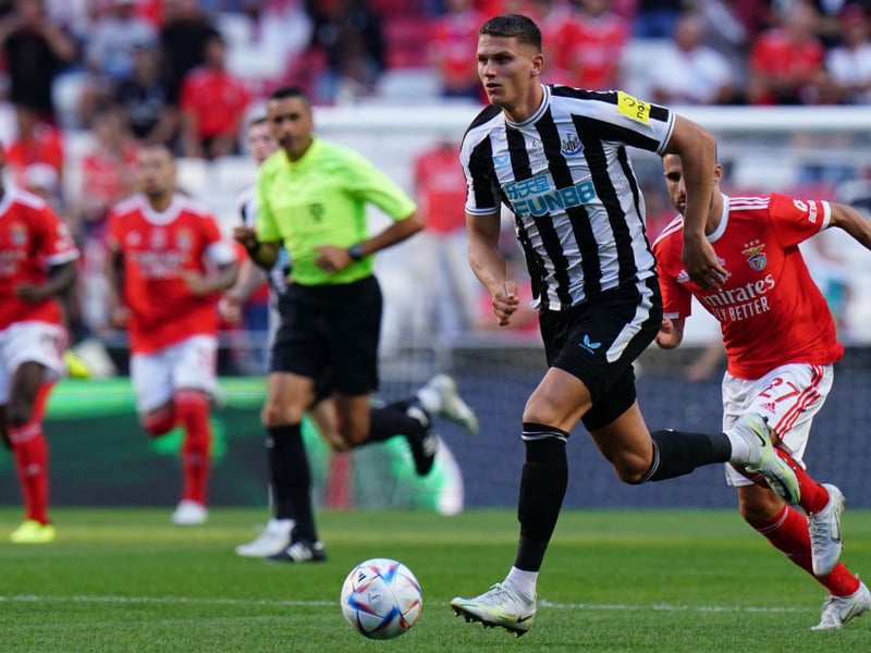 Made a fine block to deny Rafa in the first half. Looks at home in black and white.