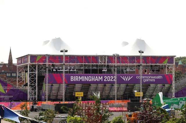 Smithfield, where many city centre events are hosted including the 2022 Commonwealth Games, Birmingham Pride and Birmingham Beach - is the hottest part of Birmingham and is classified as 0. It appearsin dark red where there are little trees and green spaces. (Photo by Getty Images/Robert Cianflone / Staff)