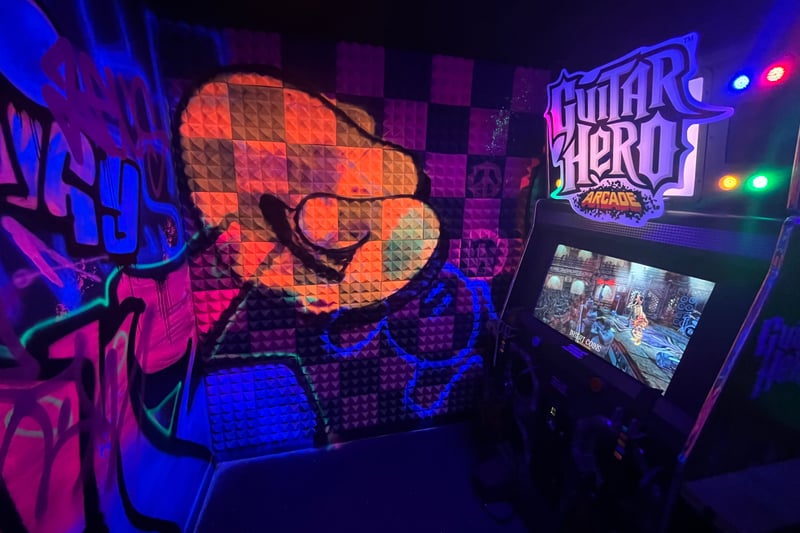 Guitar Hero has its own private booth.