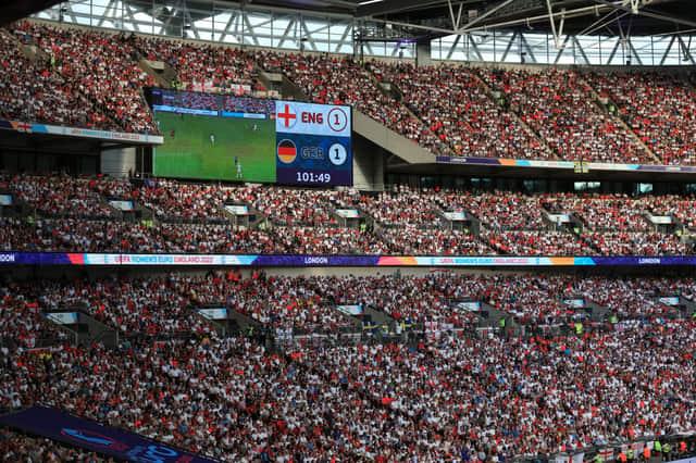 England fans during the win over Germany.