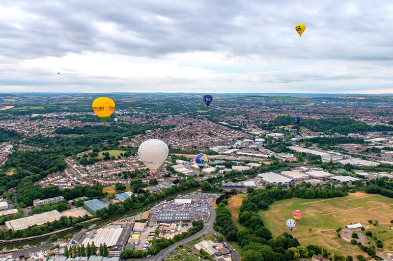 As night falls on the Thursday, over 20 hot air balloons will also gather for the nightglow, lighting up in time to the specially created soundtrack from BBC Radio Bristol.