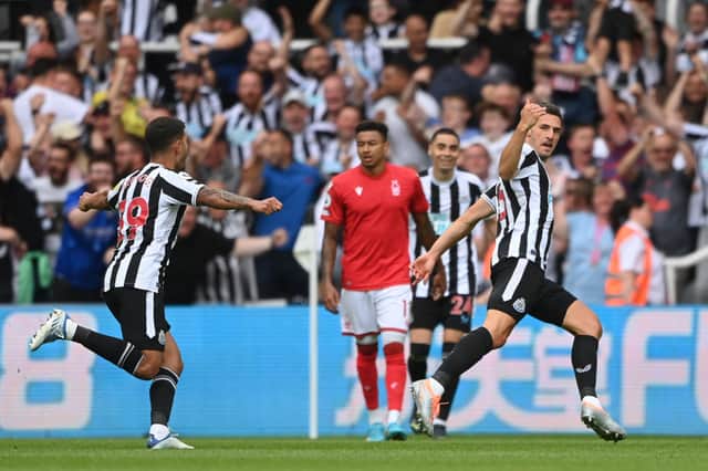 Newcastle United player ratings from the 2-0 win over Nottingham Forest. (Photo by Stu Forster/Getty Images)