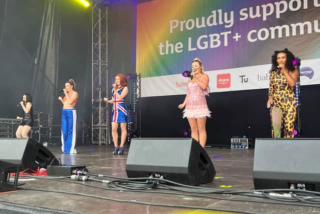The stage at Leeds Pride 2022