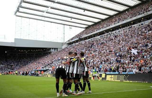 Newcastle United’s new predicted Premier League finish after opening day win against Nottingham Forest. (Photo by Jan Kruger/Getty Images)