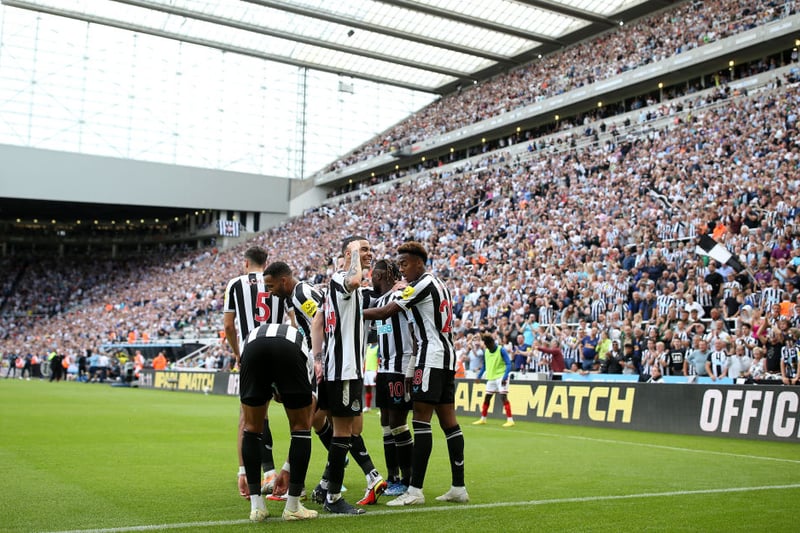 Newcastle are big movers after beating Nottingham Forest on Saturday, moving up from 13th to 9th now. 