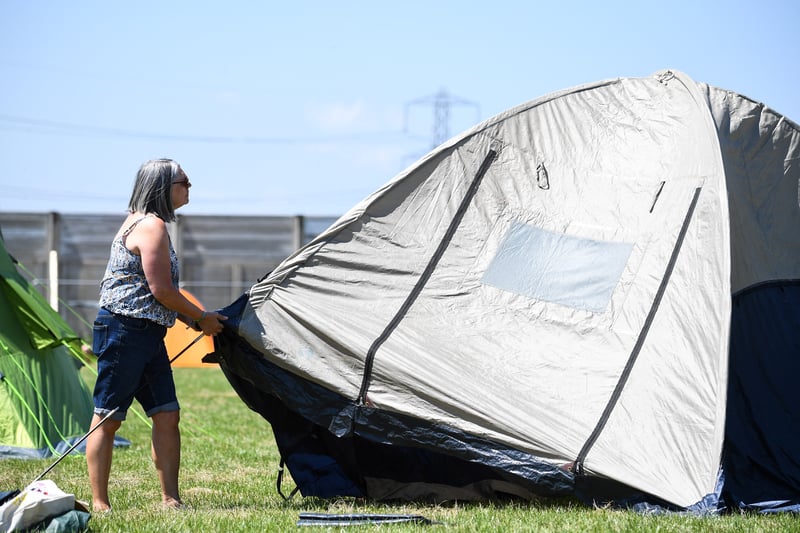 Purchasing a good tent is essential. After all, you are going to spend four nights sleeping in it, so make sure it's water proof. A good mattress and sleeping bag will help you recover for the next day. 