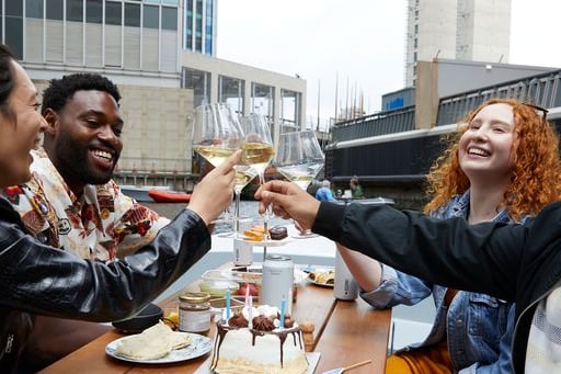 This could be your group of friends drinking prosecco on a boat in Birmingham. GoBoat offers private boat rental from £80 where you’ll have a choice of routes to explore at your leisure, with plenty of sights along the way. (Photo -  GOBoat )