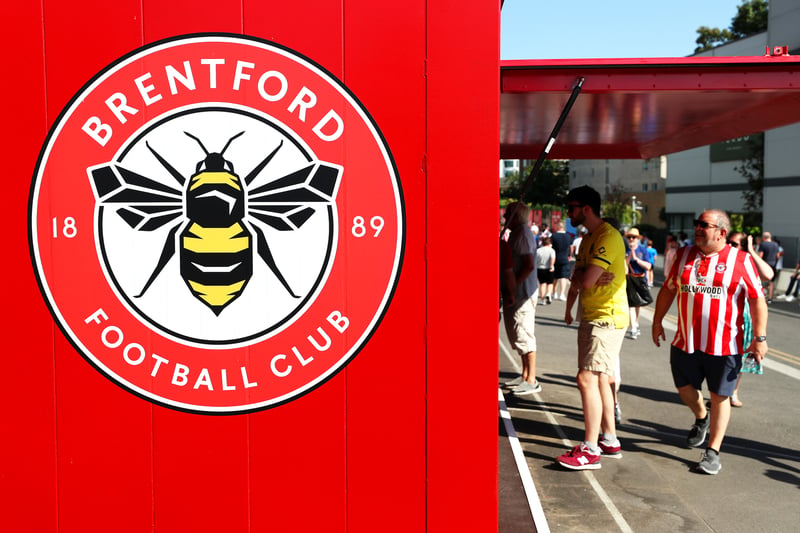 Brenford FC fans arrive at the stadium prior to the Premier League match 