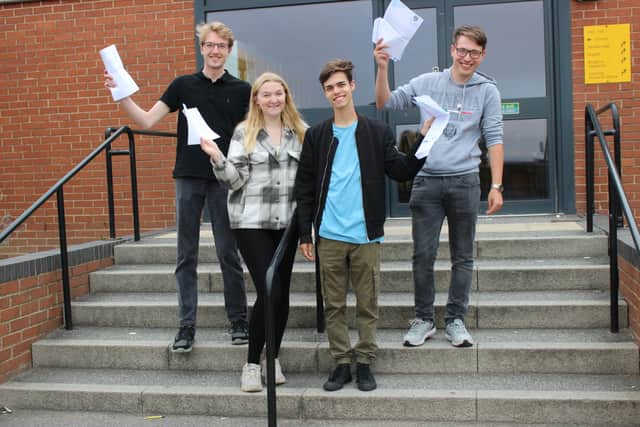 Woodkirk Academy pupils Dominic Sykes, Bethany Smith, Sam Cornell and Jack Zolts.