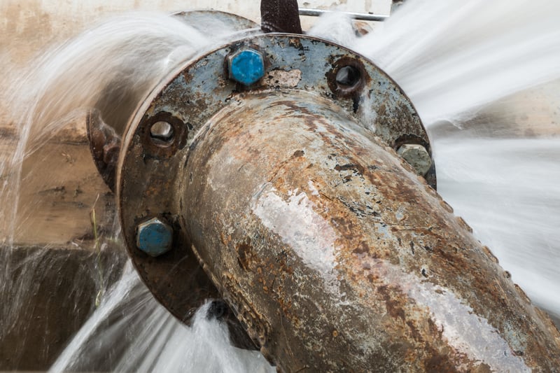 United Utilities lost 10.3 cubic metres of water per kilometre of pipe.
