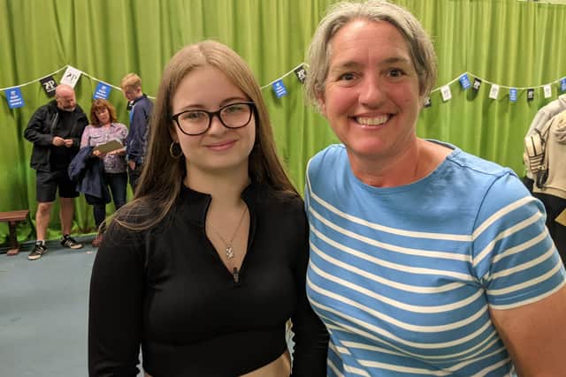 Milly Devlin with assistant headteacher for student wellbeing, Emma Williams. Picture: Emily Jessica Turner. 