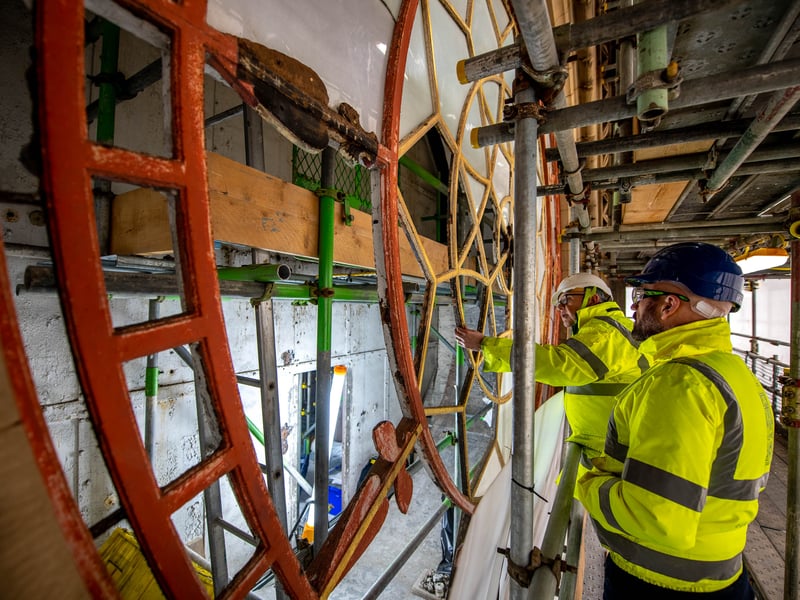 Restoration of the 140-year-old Town Hall is die to be completed in 2024. Credit: Manchester City Council