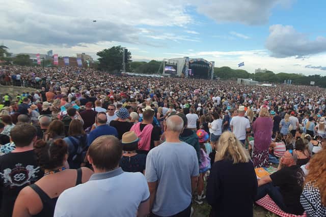 The crowds are packing Victorious festival.