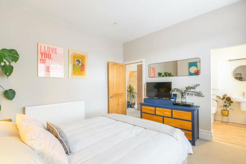 The master bedroom and en suite is particularly large, bright and airy
