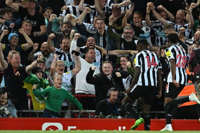 Newcastle United player ratings from the 2-1 defeat to Liverpool. (Photo by PAUL ELLIS/AFP via Getty Images)