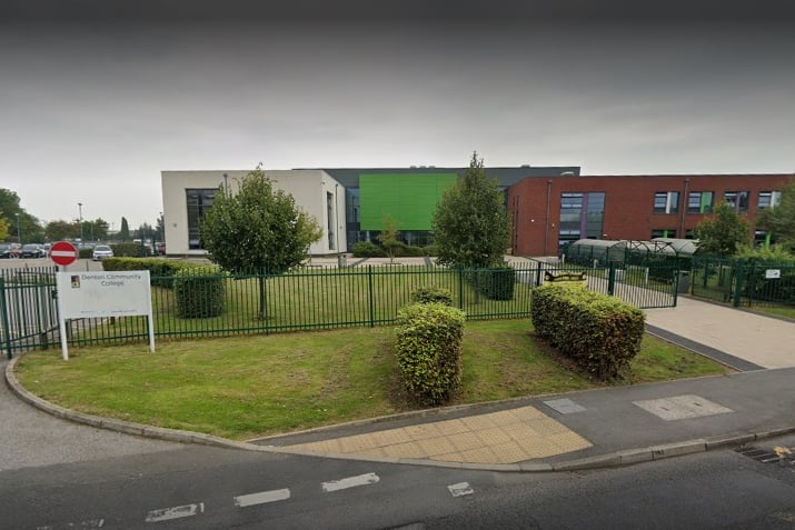 Denton Community College had the highest figures in Tameside, with four permanent exclusions and 852 suspensions (equivalent to 63.8 per 100 pupils). Photo: Google Street View