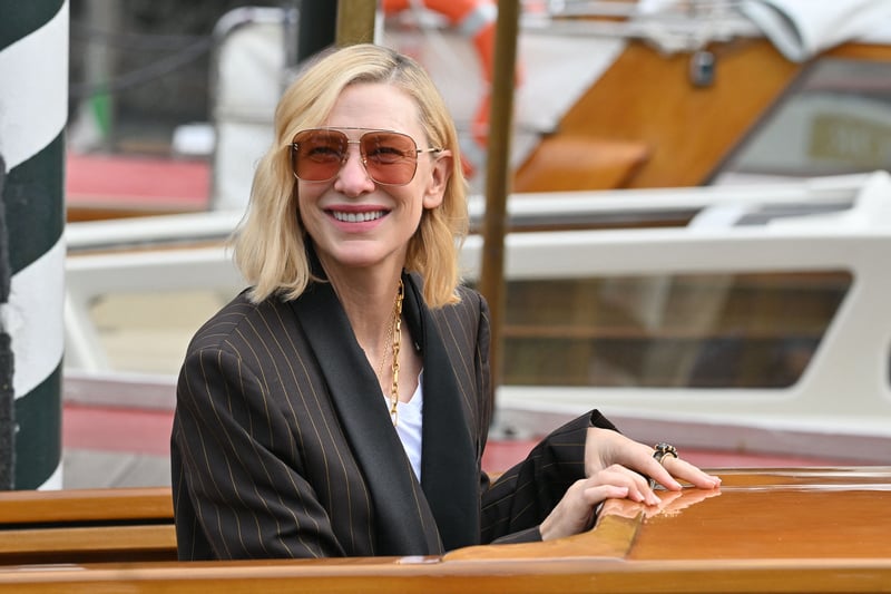 Cate Blanchett looked elegant (Photo by Tiziana FABI / AFP)
