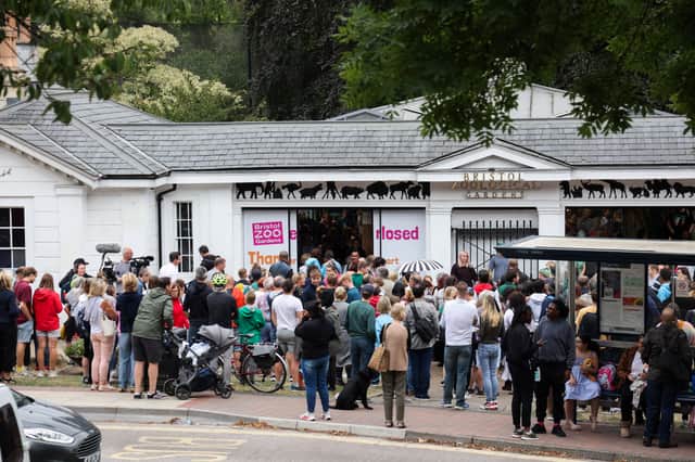 Hundreds bid farewell to Bristol Zoo.